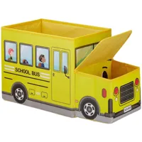 tabouret pouf coffre boîte à jouets pouf enfant pliable jaune helloshop26 13_0002812_3