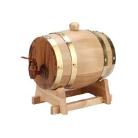 tonneau de vin en bois de chêne vintage de 1,5 l moselota