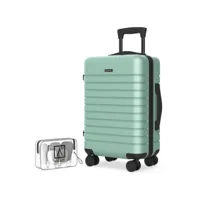valise cabine abs upfly t20 (56x37x22cm) avec serrure tsa  vert