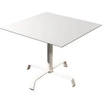 fast - tonik table 70 x 70 cm, piétement elica, blanc