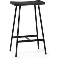 andersen furniture - tabouret de bar hc2 h 65 cm, chêne noir / acier noir