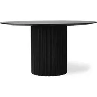 hkliving - pillar table de salle à manger ronde, ø 140 cm, noire