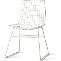 hkliving - wire chaise, blanc