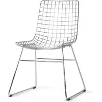hkliving - wire chaise, chrome