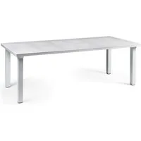 nardi - levante table à rallonge, 160 / 220 cm, bianco