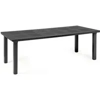 nardi - levante table à rallonge, 160 / 220 cm, anthracite