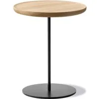 fredericia - pal table d'appoint ø 37,5 cm h 38 cm, chêne huilé clair / noir