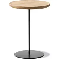 fredericia - pal table d'appoint ø 37,5 cm h 45 cm, chêne huilé clair / noir