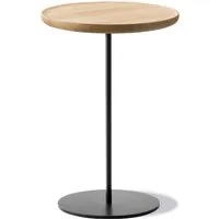 fredericia - pal table d'appoint ø 37,5 cm h 52 cm, chêne huilé clair / noir