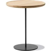 fredericia - pal table d'appoint ø 44 cm h 38 cm, chêne huilé clair / noir