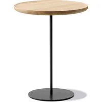 fredericia - pal table d'appoint ø 44 cm h 45 cm, chêne huilé clair / noir