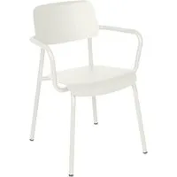 fermob - studie chaise avec accoudoirs outdoor, gris argile