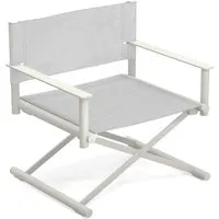 emu - chaise longue de jardin, blanc / blanc-gris