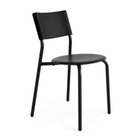 tiptoe - chaise de jardin ssdr, plastique recyclé / acier, noir graphite
