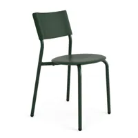 tiptoe - chaise de jardin ssdr, plastique recyclé / acier, vert forêt