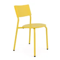 tiptoe - chaise de jardin ssdr, plastique recyclé / acier, jaune soleil