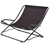fiam - dondolina twin fauteuil de relaxation, noir / noir