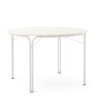 & tradition - thorvald sc98 table de jardin, ø 115 cm, ivoire