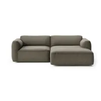 & tradition - develius mellow canapé d'angle, configuration b, warm grey (barnum 08)