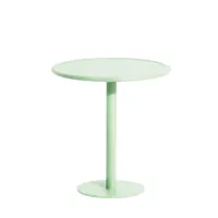 petite friture - week-end table de bistrot outdoor, ø 70 cm, vert pastel