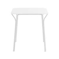 kartell - hiray table de jardin, 70 x 70 cm, blanc