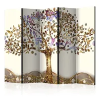 paravent 5 volets - golden tree ii [room dividers]