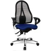 fauteuil de bureau topstar siège de bureau/ siège wellness sitness 15 al.u2, bleu