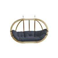 fauteuil suspendu amazonas - canapé suspendu globo royal anthracite - coussin imperméable