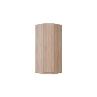 armoire vente-unique armoire d'angle olessia - 1 porte - l.80 cm - chêne