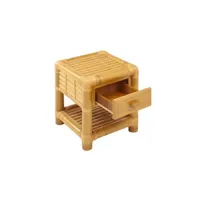 table de chevet vente-unique table de chevet - 1 tiroir - bambou - malindi