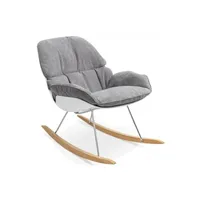 fauteuil de relaxation kokoon design fauteuil design polochon light grey 69x101,5x80 cm