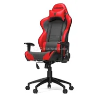 chaise gamer racing series sl2000 - noir/rouge/simili cuir/4d