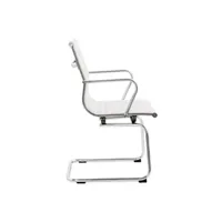 chaise de bureau design 'giga' en matière synthétique blanche