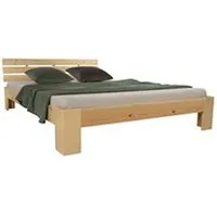 lit double en bois futon 140x200 bois naturel