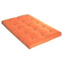 matelas futon orange goyave coeur en latex 90x200