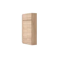 armoire generique academica armoire d'angle de chambre style contemporain decor chene sonoma - l 80,5 cm