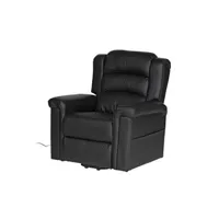 fauteuil de relaxation happy garden fauteuil électrique inclinable bernie noir
