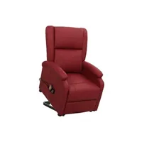 fauteuil de relaxation vidaxl fauteuil de massage rouge bordeaux similicuir