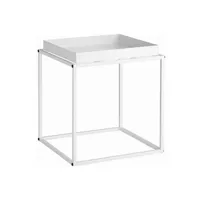 table d'appoint tectake table d'appoint cambridge 40x40x44cm - blanc