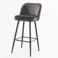 chaise amadeus chaise haute petra gris (lot de 2) - - gris - tissu