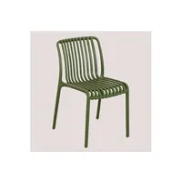 chaise de jardin sklum chaise de jardin empilable wendell vert militaire