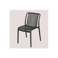chaise de jardin sklum chaise de jardin empilable wendell gris graphite