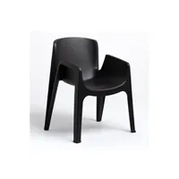 chaise de jardin sklum chaise de jardin empilable tina noir