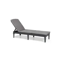 chaise longue - transat allibert chaise longue bain de soleil daytona graphite