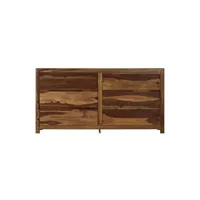 buffet de cuisine vidaxl meuble à tiroirs bois massif de sesham 160 x 40 x 80 cm