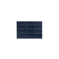 tête de lit vente-unique panneaux muraux tête de lit - 180 cm - velours - bleu - bonte de pascal morabito