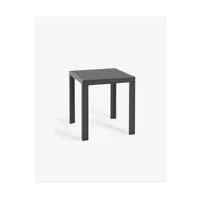 table de jardin pegane table de jardin coloris noir en aluminium - longueur 70 x profondeur 70 x hauteur 75 cm - marque