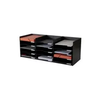 armoire de bureau paperflow paperflow station de tri formularbox, 15 compartiments, gris noir