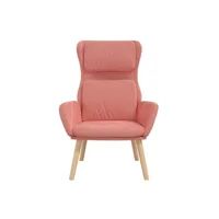 fauteuil de relaxation vidaxl chaise de relaxation rose velours