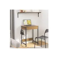 bureau droit sobuy fwt43-n bureau informatique table de bureau table d'etude secrétaire avec 1 tiroir